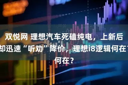 双悦网 理想汽车死磕纯电，上新后却迅速“听劝”降价，理想i8逻辑何在？